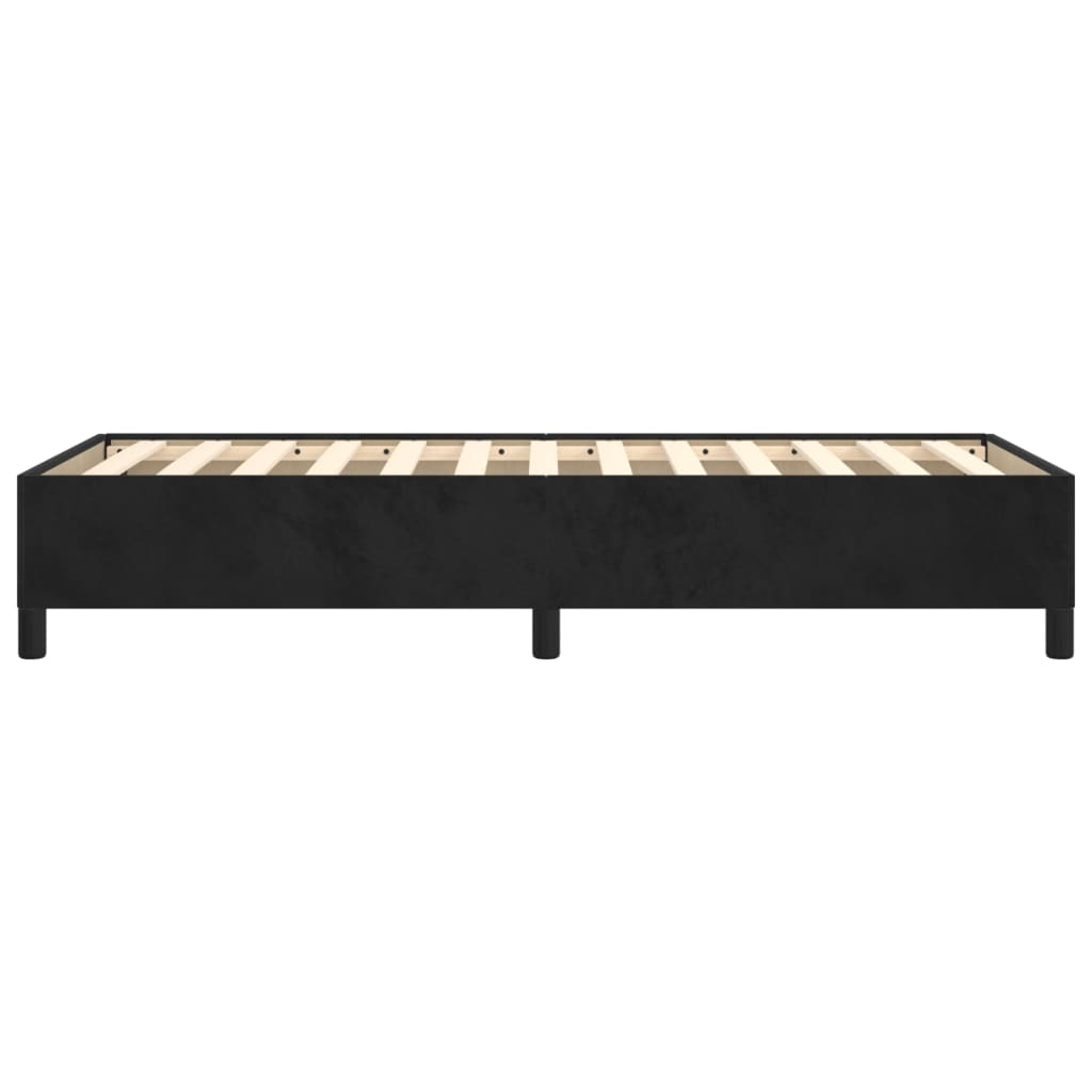 Cadre de lit sans matelas noir 90x200 cm velours - XIOS