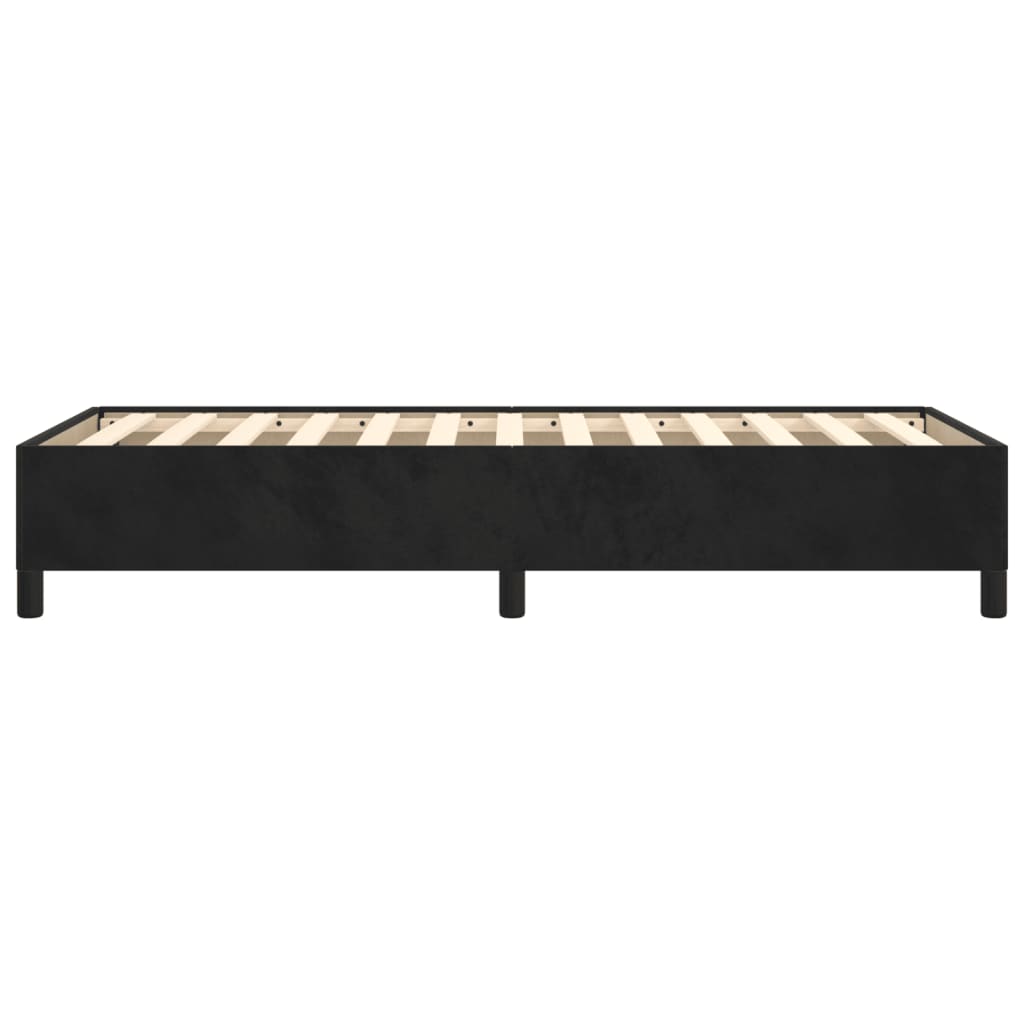 Cadre de lit sans matelas noir 100x200 cm velours - XIOS