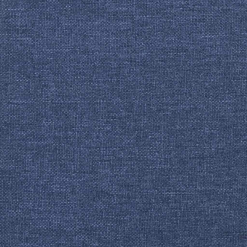 Cadre de lit avec tête de lit sans matelas bleu 160x200cm tissu - XIOS