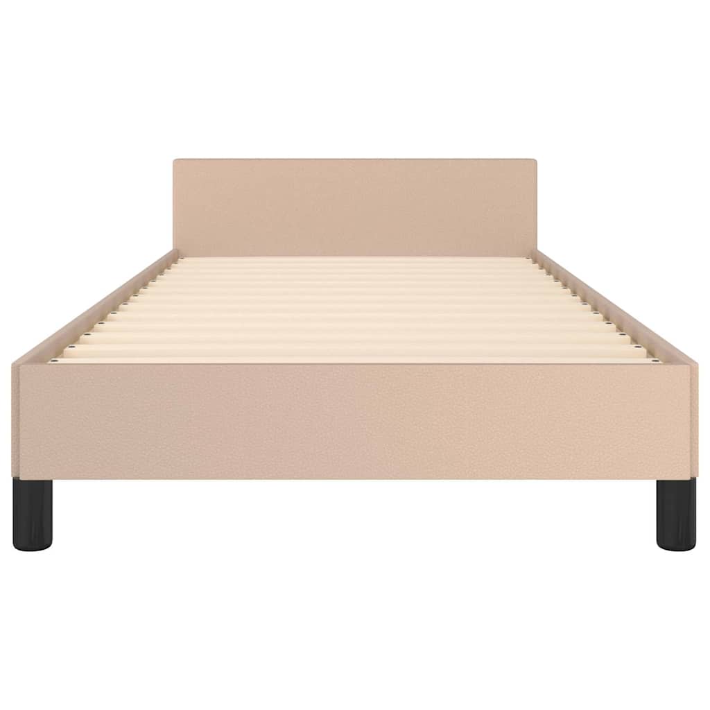 Cadre de lit avec tête de lit sans matelas cappuccino 80x200 cm - XIOS