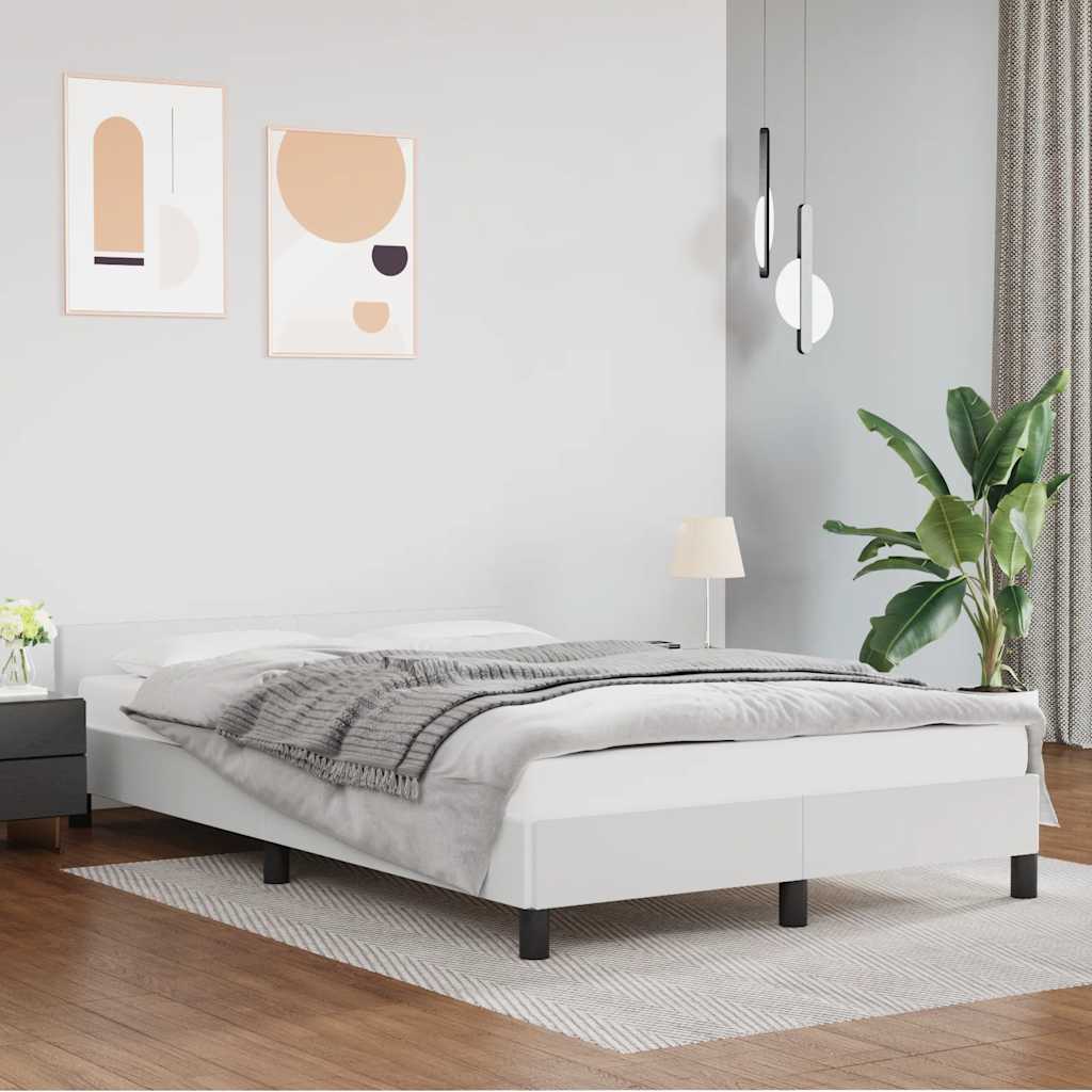 Cadre de lit avec tête de lit sans matelas blanc 120x200 cm - XIOS