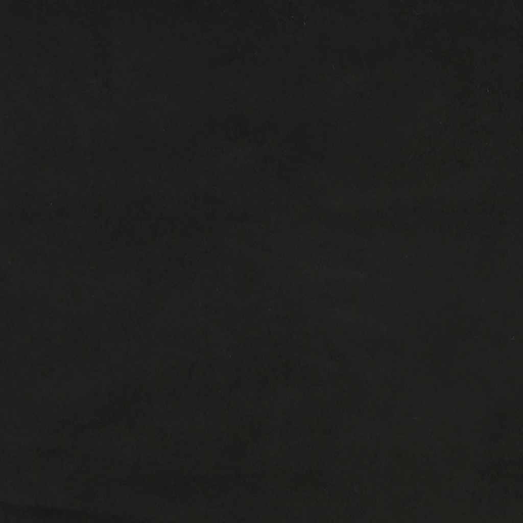 Cadre de lit et tête de lit sans matelas noir 90x200 cm velours - XIOS