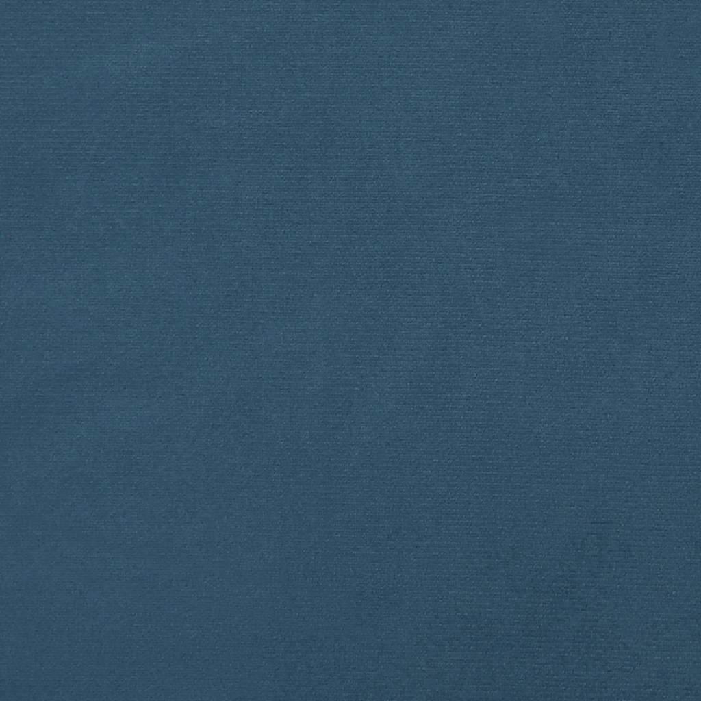 Cadre de lit sans matelas bleu foncé 180x200 cm velours - XIOS