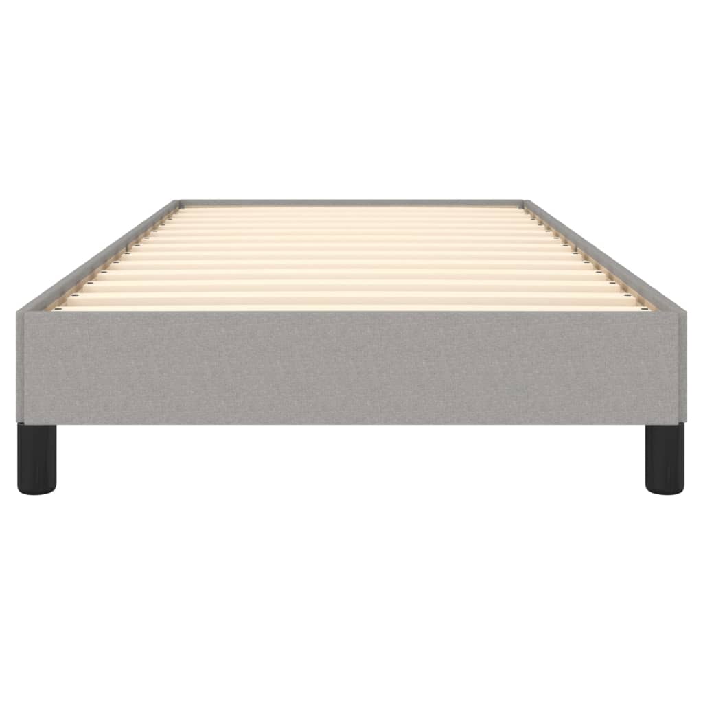 Cadre de lit sans matelas gris clair 90x190 cm tissu - XIOS