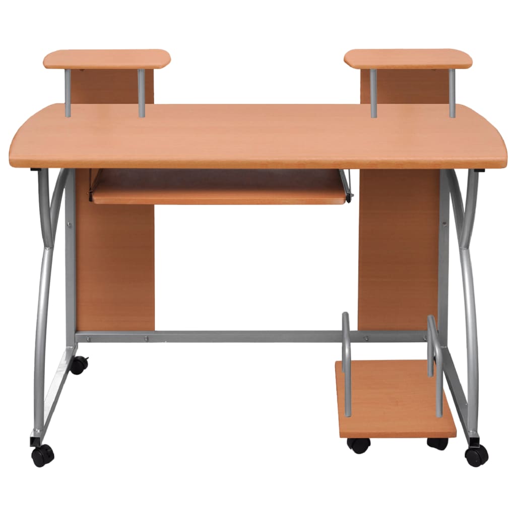 Bureau d'ordinateur Marron 110x52x88,5 cm Bois d’ingénierie - XIOS