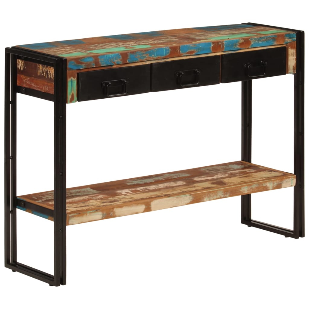 Table console 110x30x76 cm Bois massif de récupération - XIOS