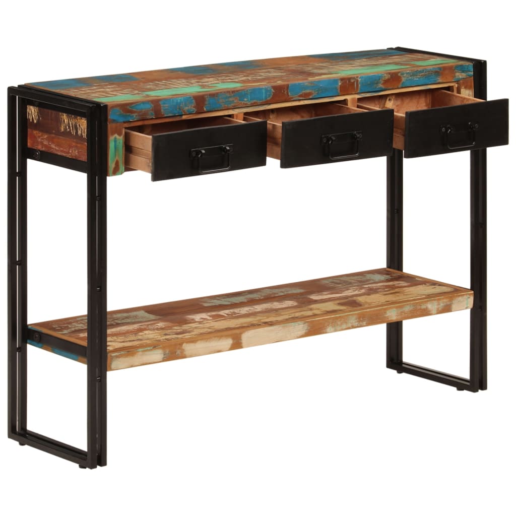 Table console 110x30x76 cm Bois massif de récupération - XIOS