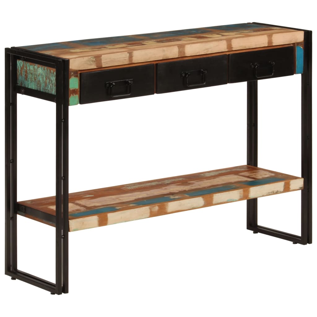 Table console 110x30x76 cm Bois massif de récupération - XIOS