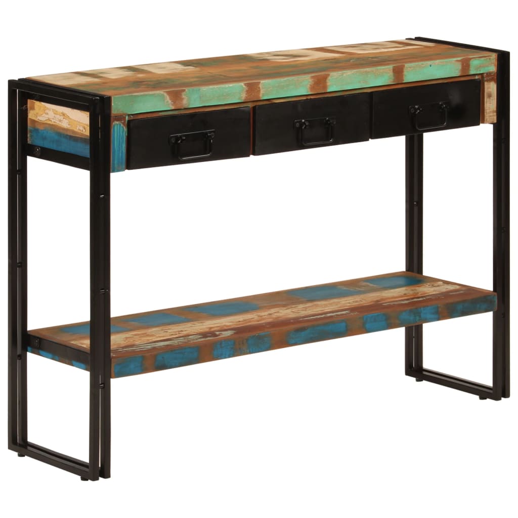 Table console 110x30x76 cm Bois massif de récupération - XIOS