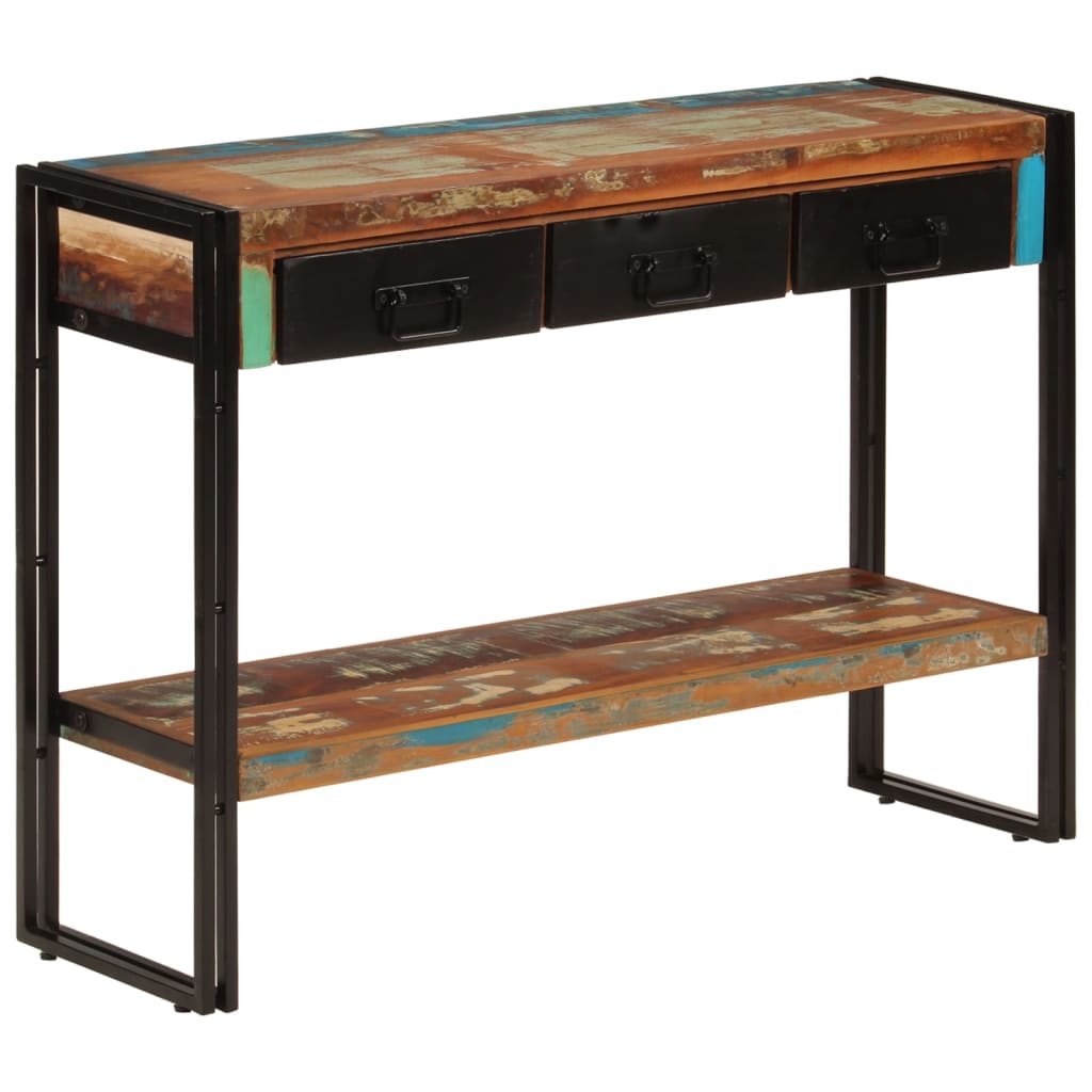 Table console 110x30x76 cm Bois massif de récupération - XIOS