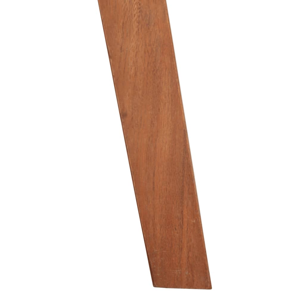 Tabourets de bar 2 pcs Cuir véritable et bois d'acacia solide - XIOS