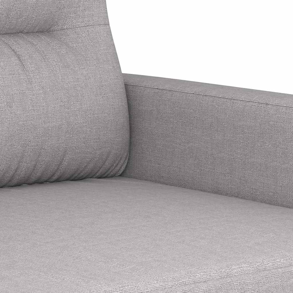 Canapé à 3 places Gris clair 180 cm Tissu