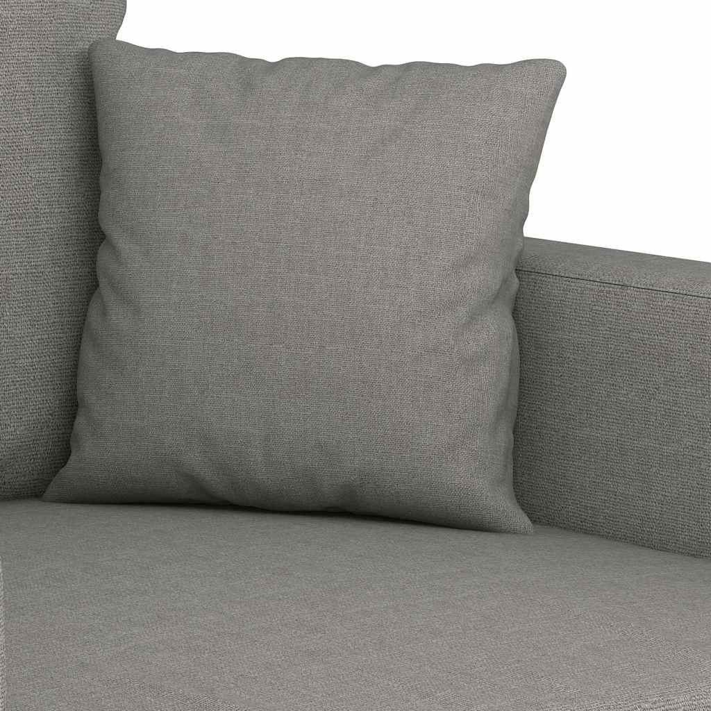 Canapé à 3 places Gris foncé 210 cm Tissu