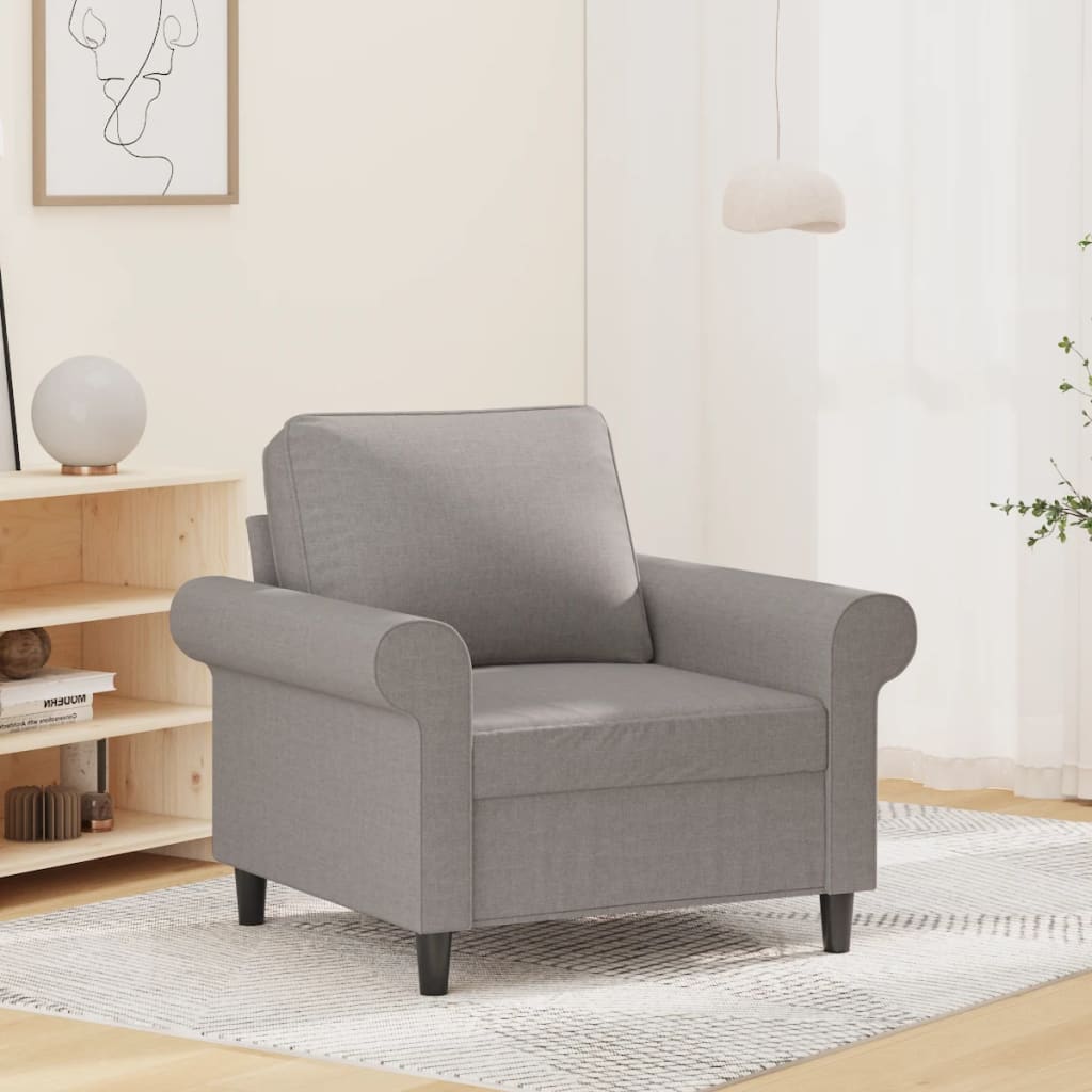 Chaise de canapé Gris clair 60 cm Tissu - XIOS