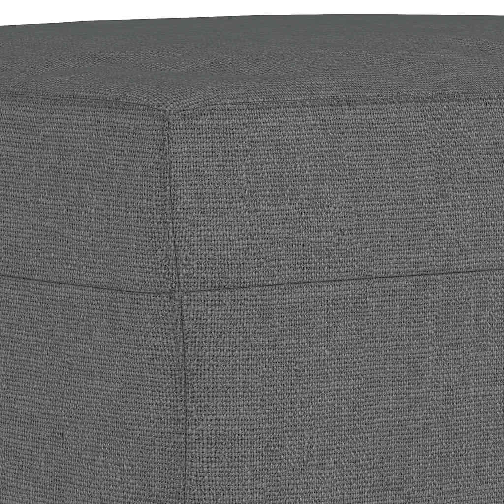 Repose-pied Gris foncé 60x50x41 cm Tissu - XIOS