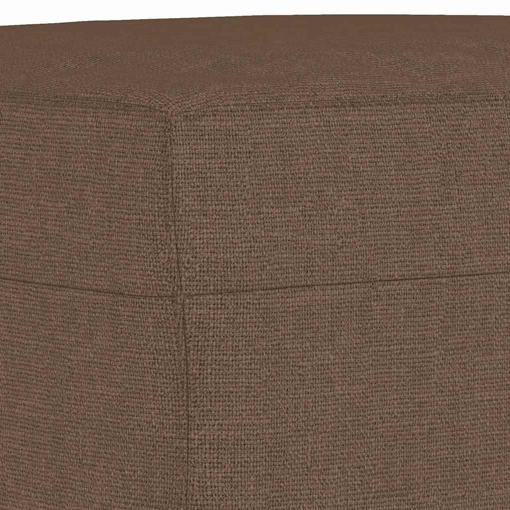 Repose-pied Marron 60x50x41 cm Tissu - XIOS