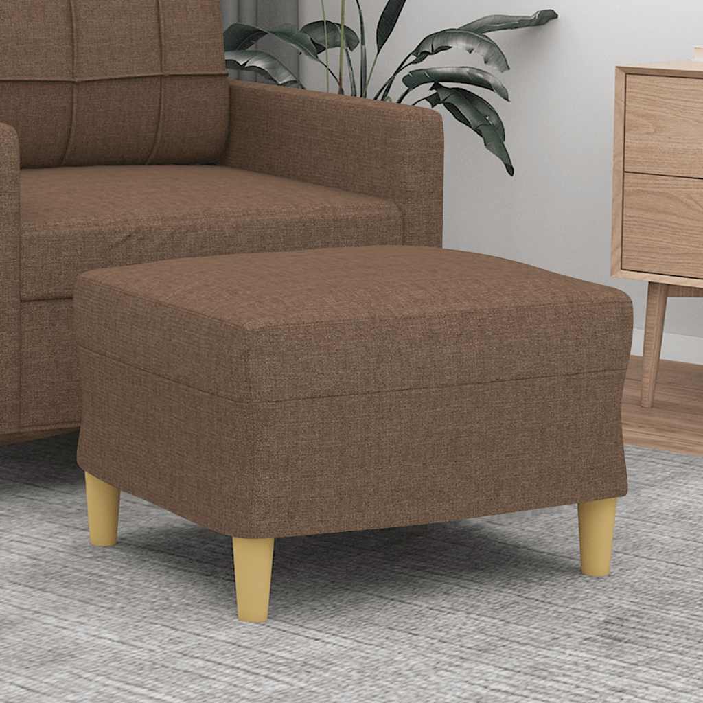 Repose-pied Marron 60x50x41 cm Tissu - XIOS