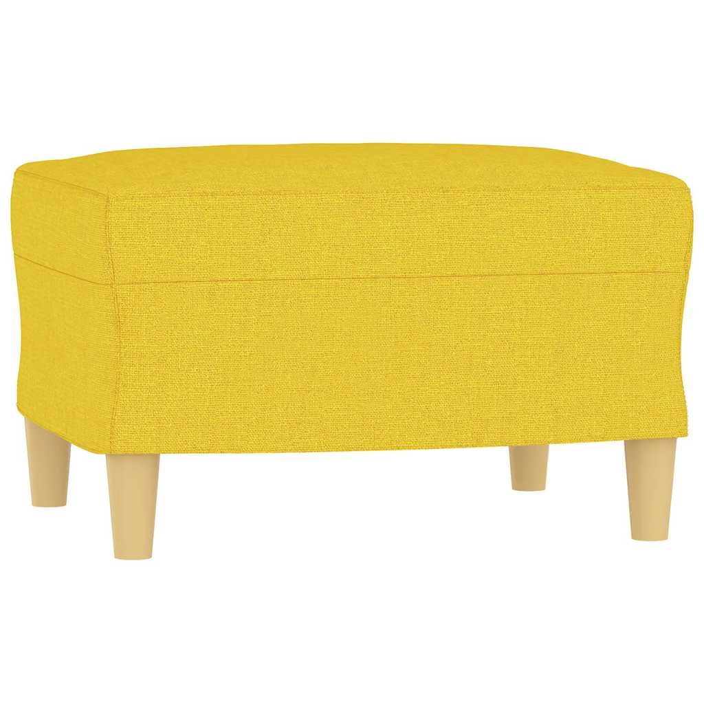 Repose-pied Jaune clair 60x50x41 cm Tissu - XIOS