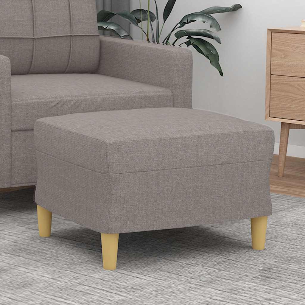 Repose-pied Taupe 60x50x41 cm Tissu - XIOS