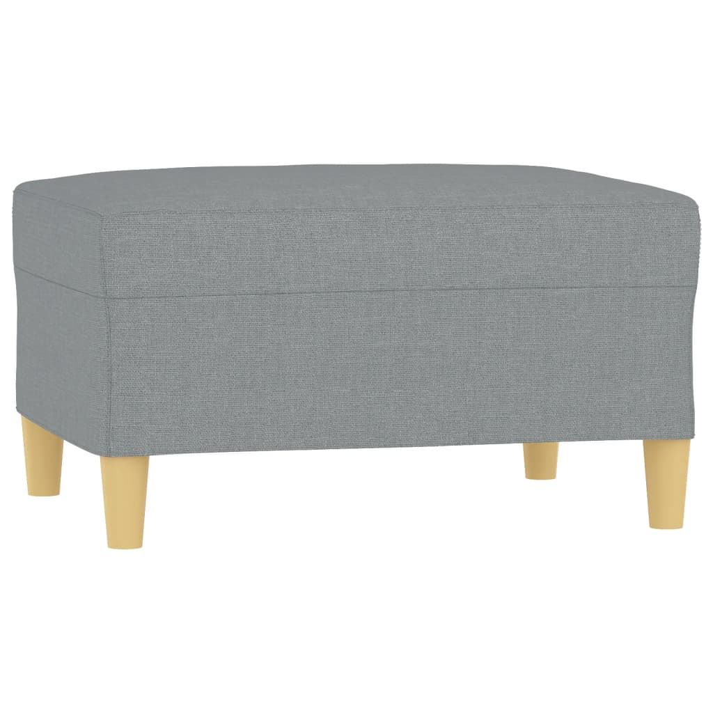 Repose-pied Gris clair 70x55x41 cm Tissu - XIOS