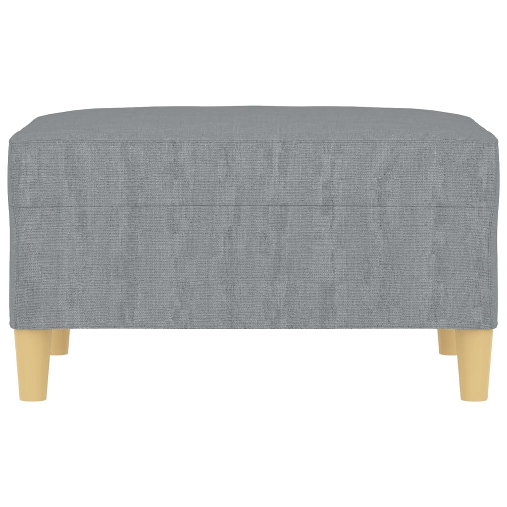 Repose-pied Gris clair 70x55x41 cm Tissu - XIOS