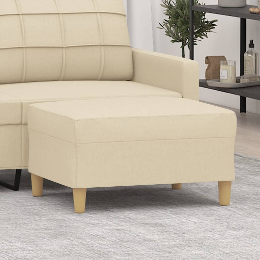 Repose-pied Crème 70x55x41 cm Tissu - XIOS