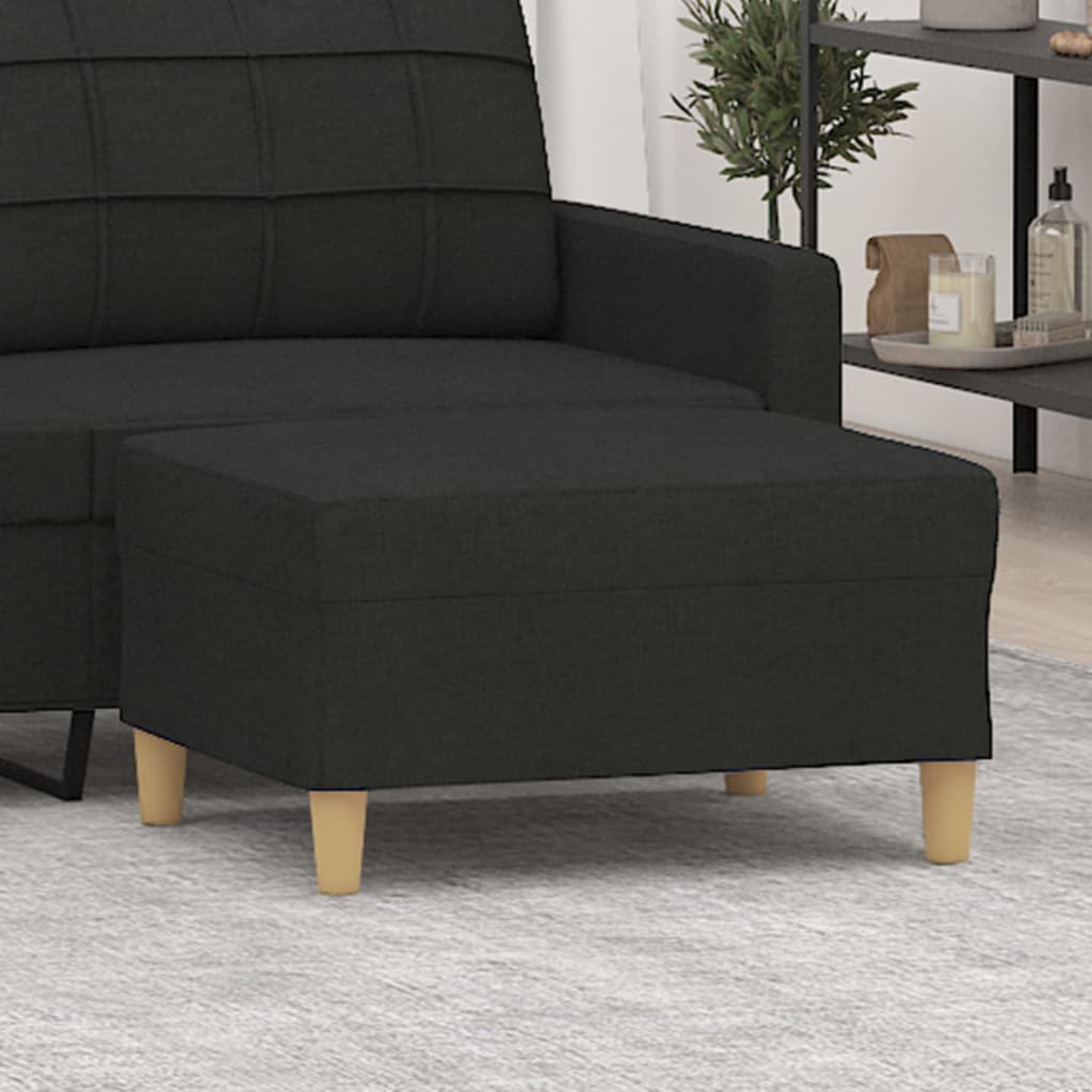 Repose-pied Noir 70x55x41 cm Tissu - XIOS