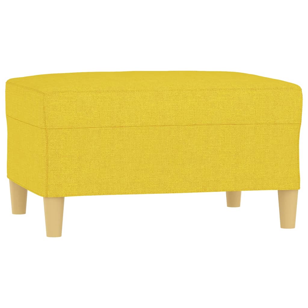 Repose-pied Jaune clair 70x55x41 cm Tissu - XIOS