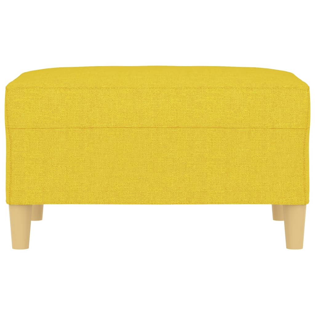 Repose-pied Jaune clair 70x55x41 cm Tissu - XIOS