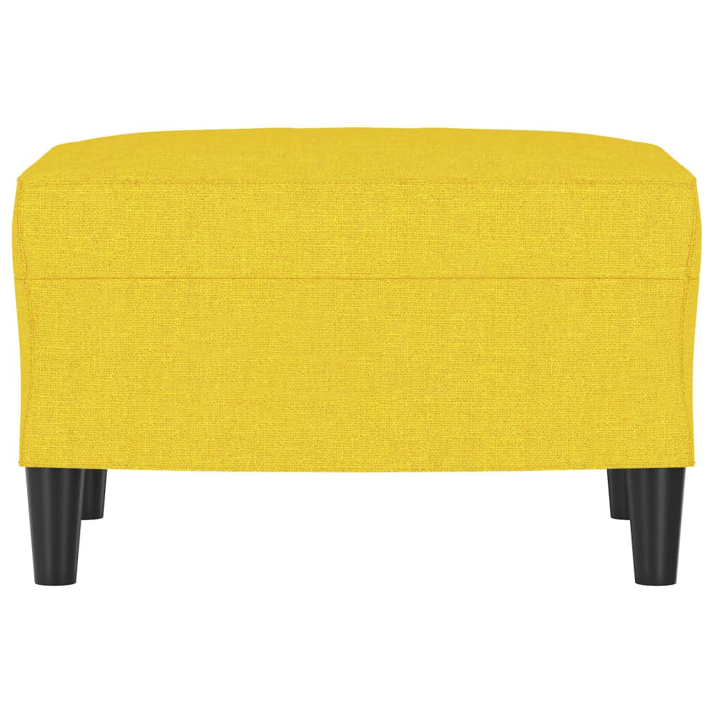Repose-pied Jaune clair 60x50x41 cm Tissu - XIOS