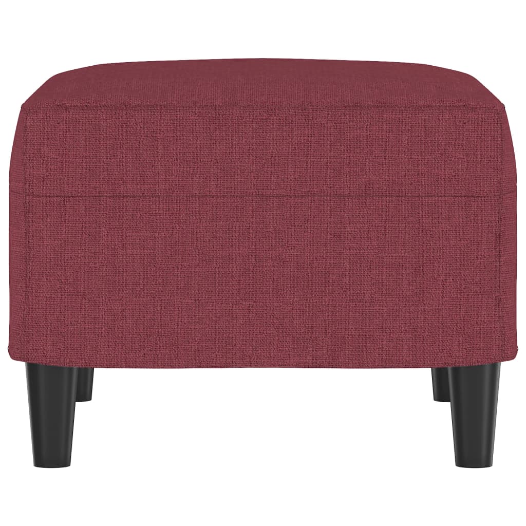 Repose-pied Rouge bordeaux 60x50x41 cm Tissu - XIOS