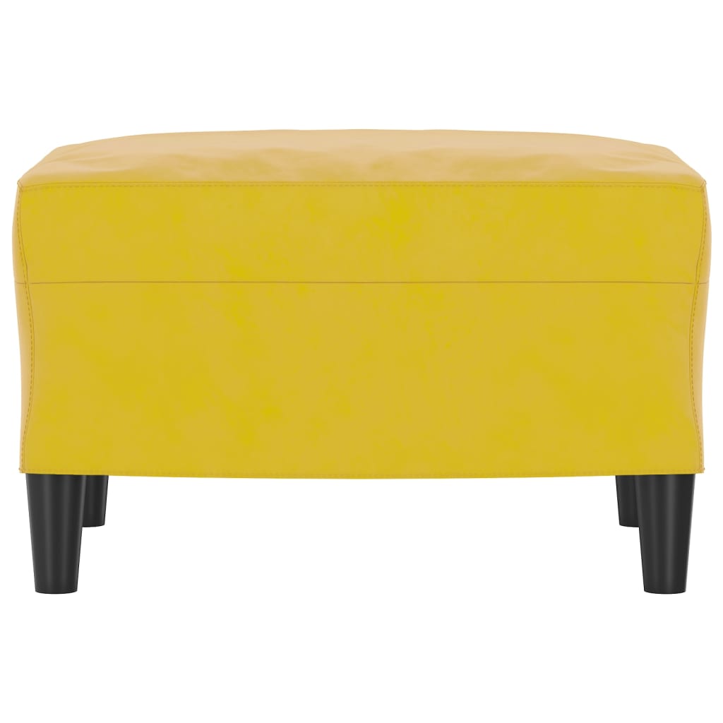 Repose-pied Jaune 60x50x41 cm Velours - XIOS