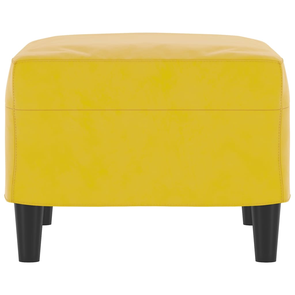 Repose-pied Jaune 60x50x41 cm Velours - XIOS