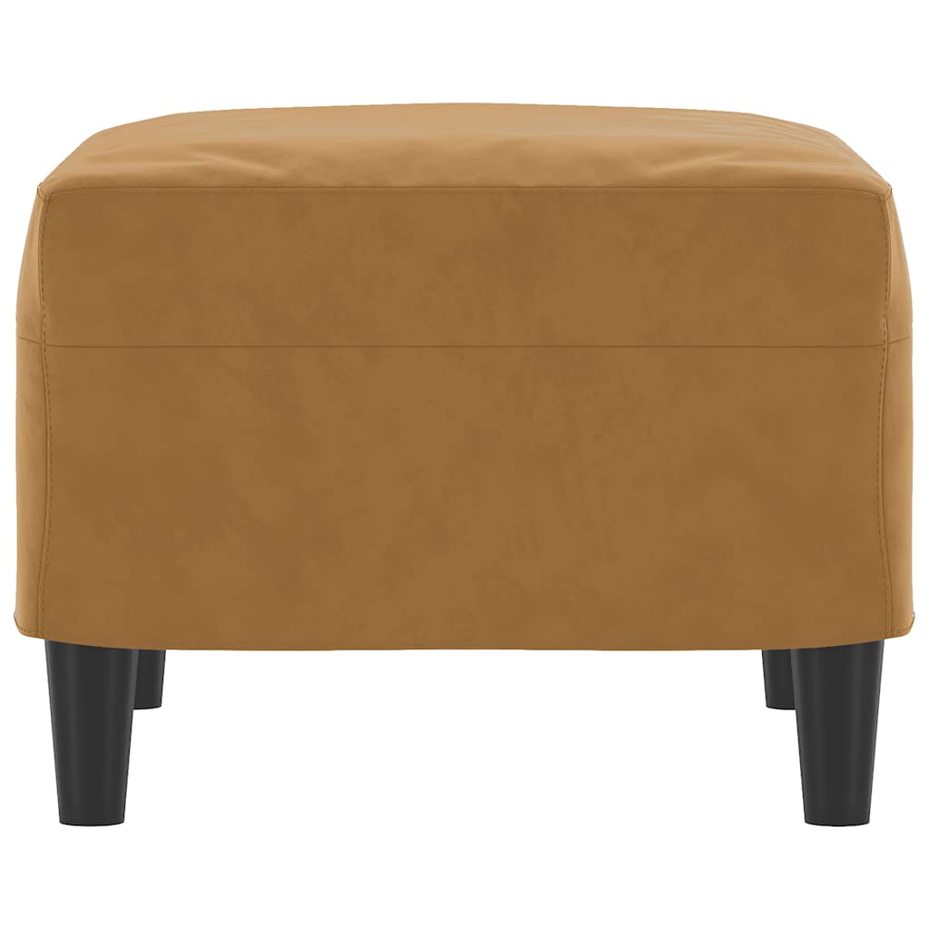Repose-pied Marron 60x50x41 cm Velours - XIOS