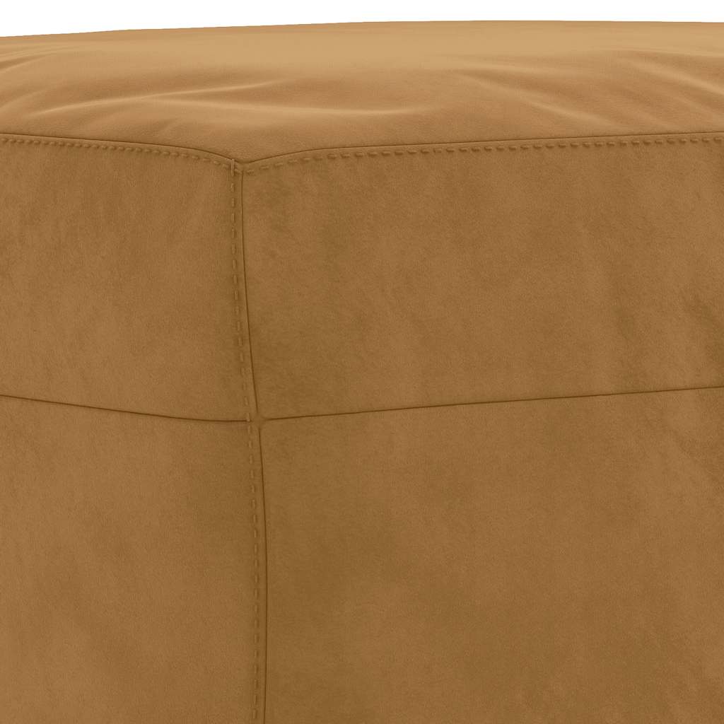 Repose-pied Marron 60x50x41 cm Velours - XIOS