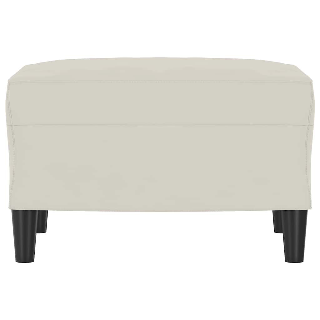 Repose-pied Crème 60x50x41 cm Velours - XIOS