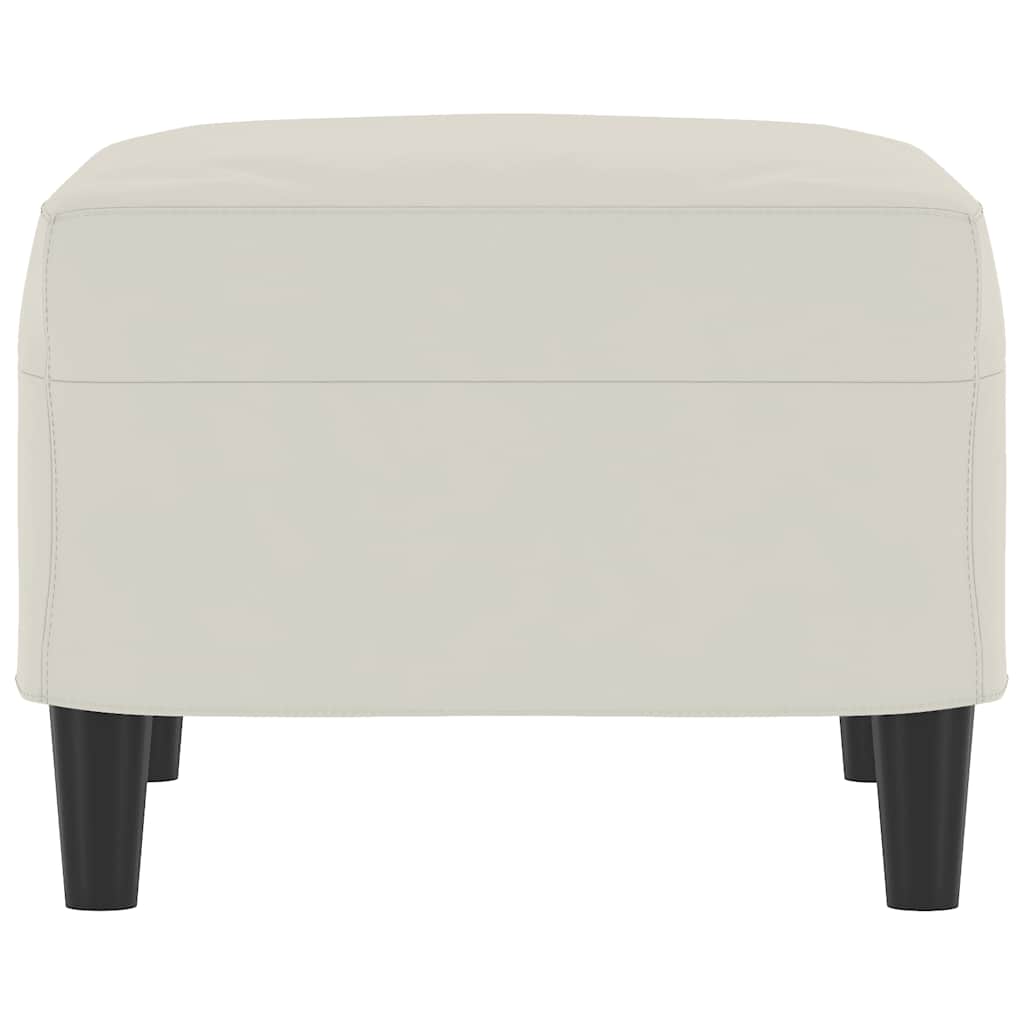 Repose-pied Crème 60x50x41 cm Velours - XIOS