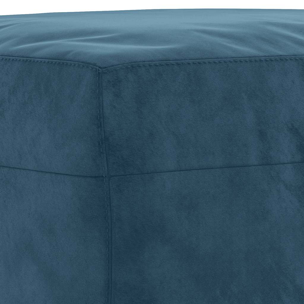 Repose-pied Bleu 60x50x41 cm Velours - XIOS