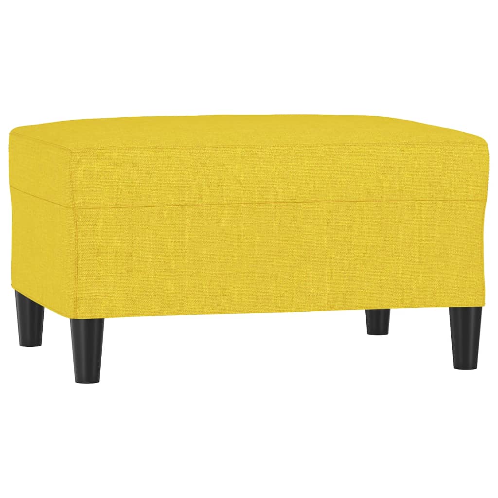 Repose-pied Jaune clair 70x55x41 cm Tissu - XIOS