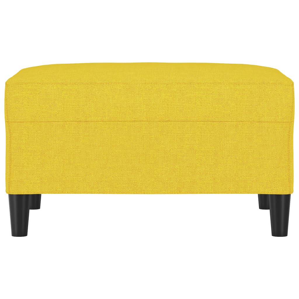 Repose-pied Jaune clair 70x55x41 cm Tissu - XIOS