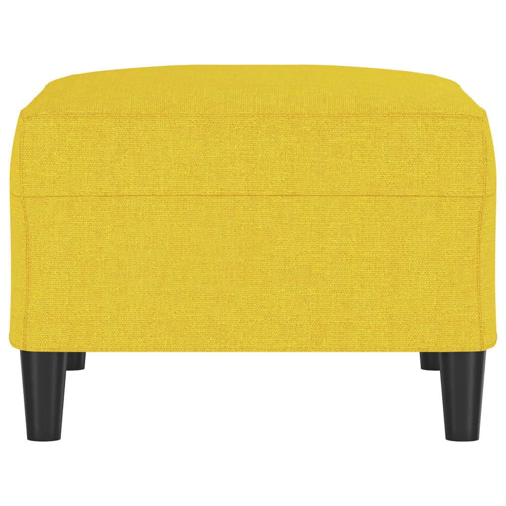 Repose-pied Jaune clair 70x55x41 cm Tissu - XIOS