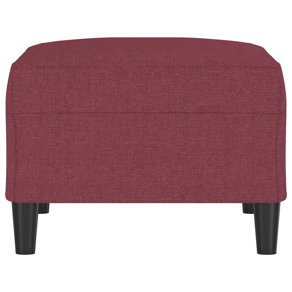 Repose-pied Rouge bordeaux 70x55x41 cm Tissu - XIOS
