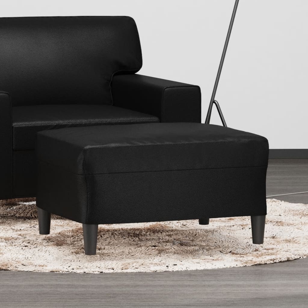 Repose-pied Noir 70x55x41 cm Similicuir - XIOS