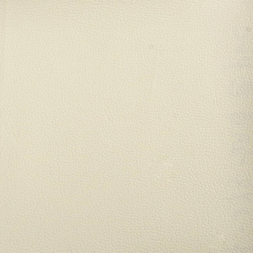 Repose-pied Crème 70x55x41 cm Similicuir
