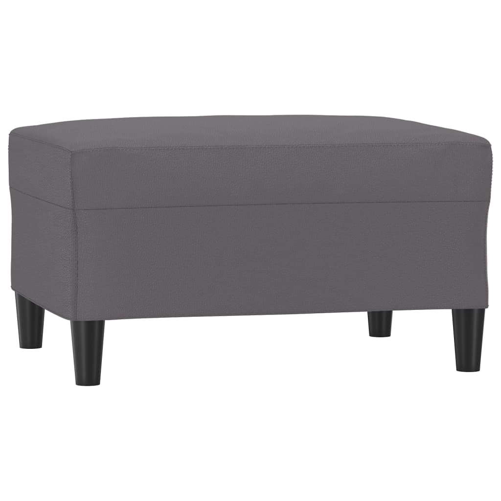 Repose-pied Gris 70x55x41 cm Similicuir - XIOS