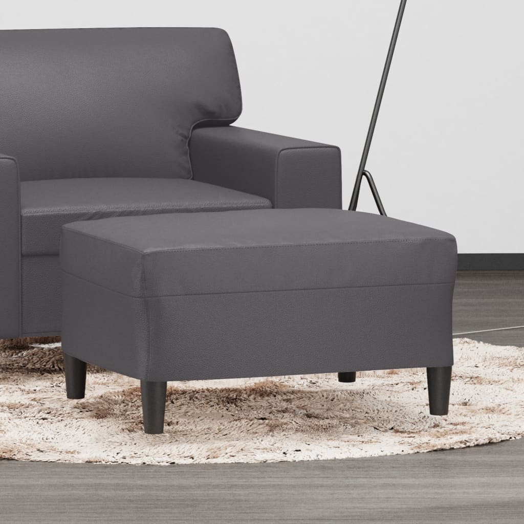 Repose-pied Gris 70x55x41 cm Similicuir - XIOS