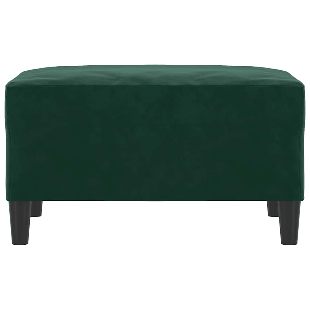 Repose-pied Vert foncé 70x55x41 cm Velours - XIOS