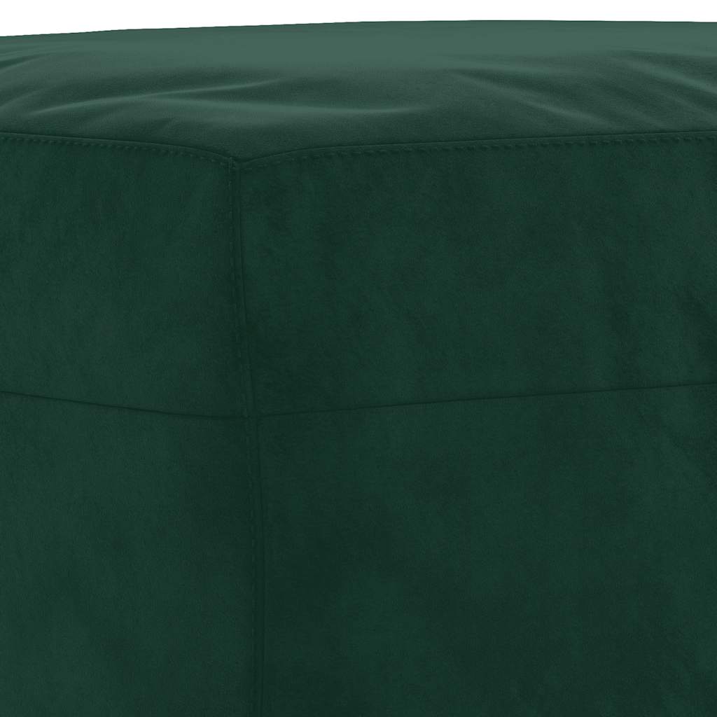 Repose-pied Vert foncé 70x55x41 cm Velours - XIOS