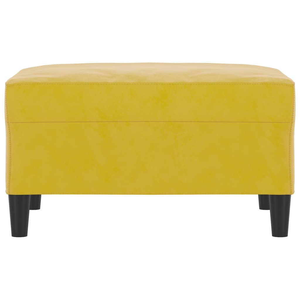 Repose-pied Jaune 70x55x41 cm Velours - XIOS