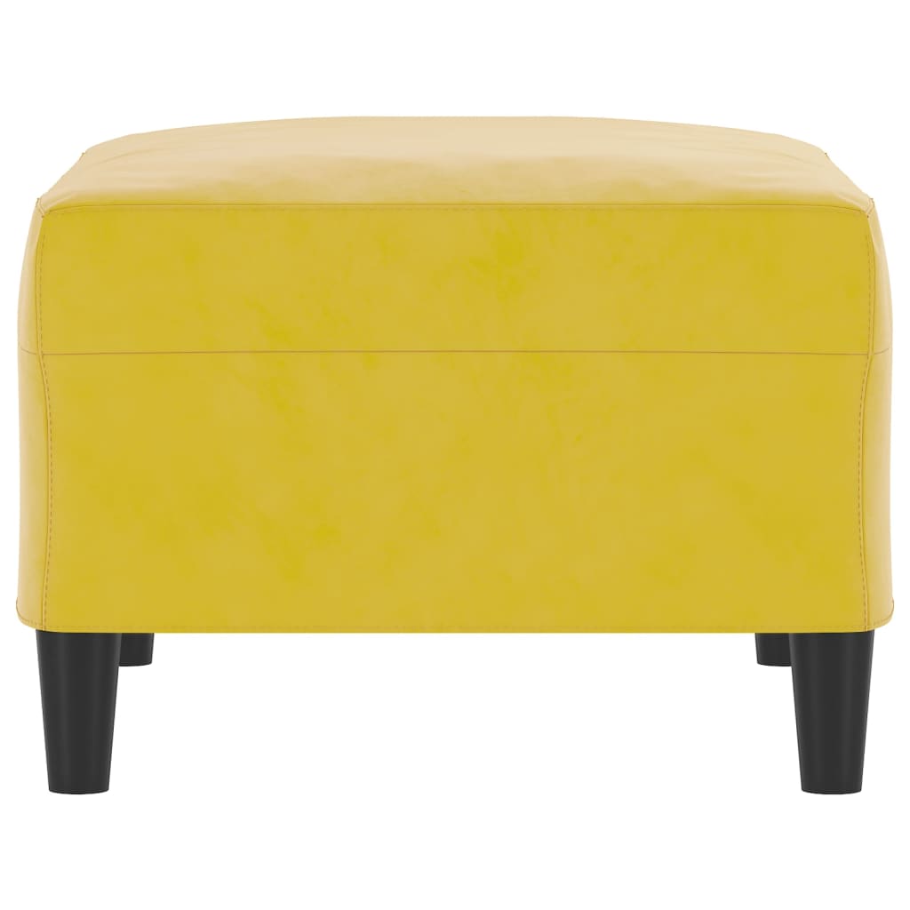 Repose-pied Jaune 70x55x41 cm Velours - XIOS